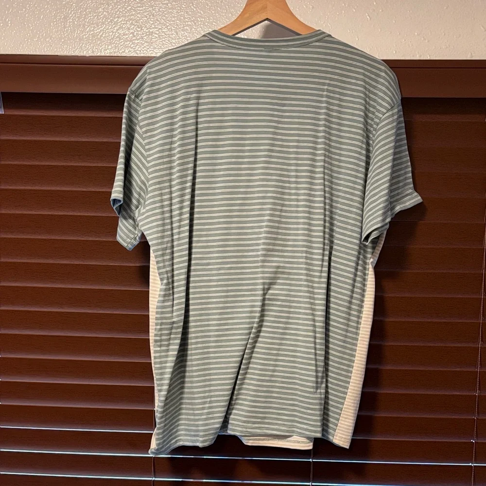 Wishlist Mint and White Striped Tee - Picture 2 of 2